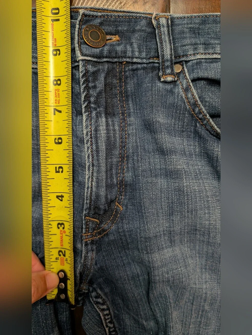 Banana Republic Premium Denim Men's 30x27 Cotton Blend Blue Jeans cthny